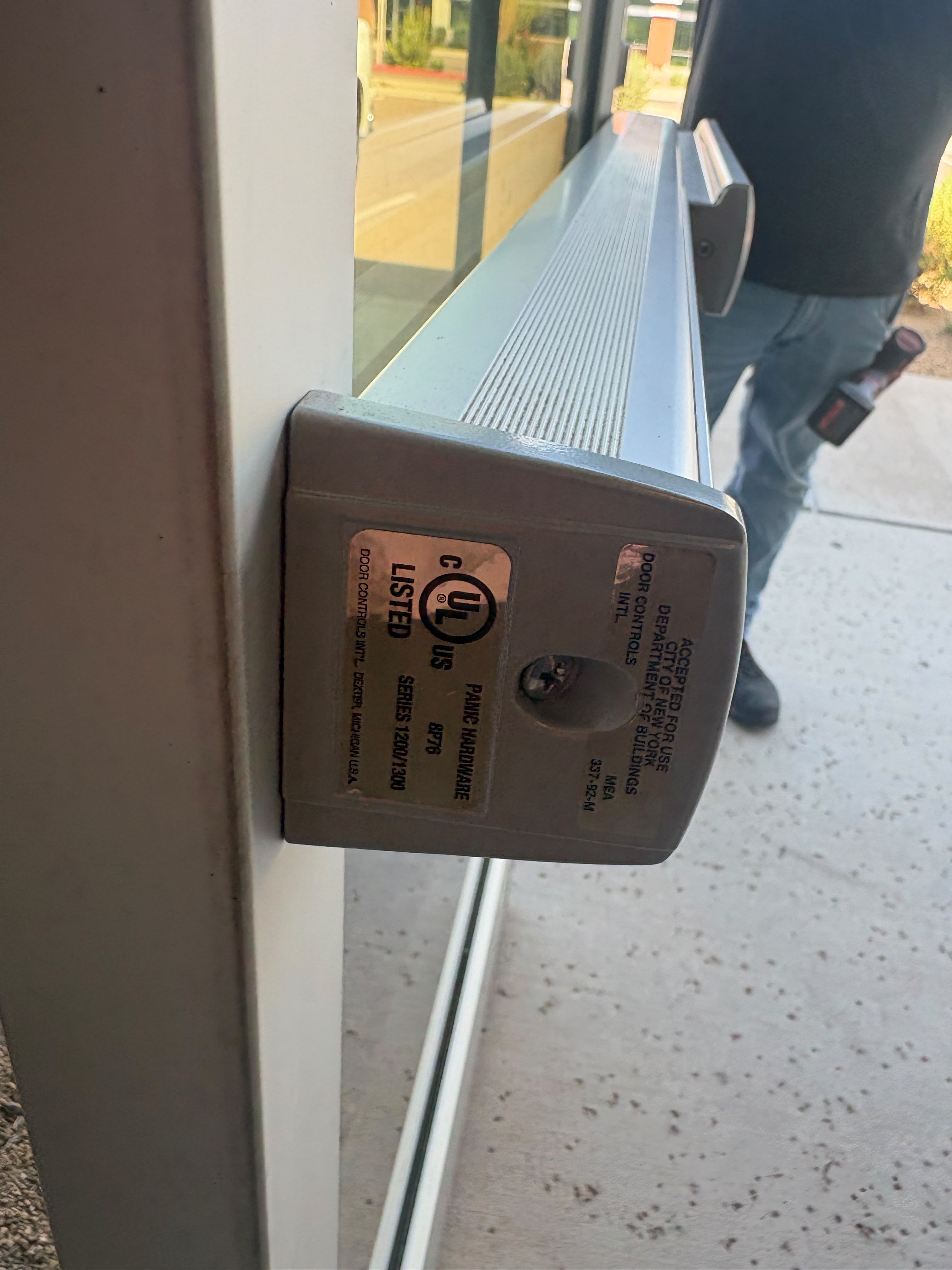 Electronic crash bar door hardware service with UniFi Access in Chandler