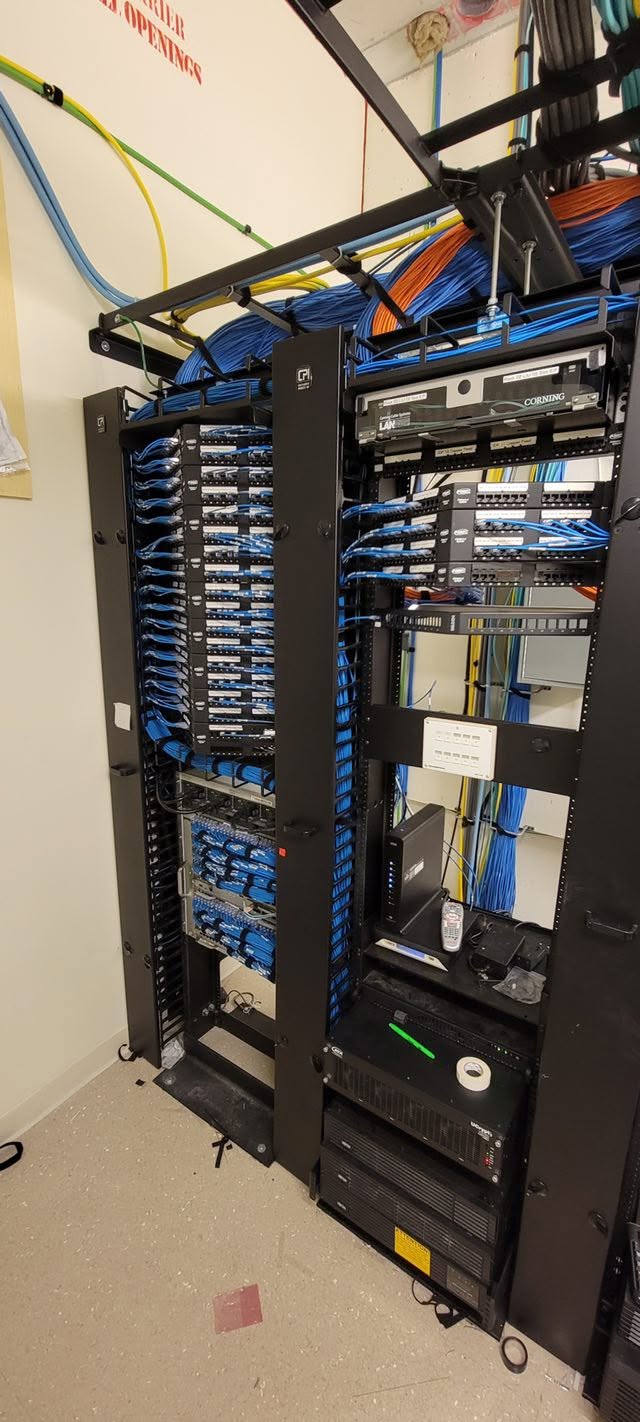 Phoenix Network Rack Cleanup & Structured Cabling project photo 3