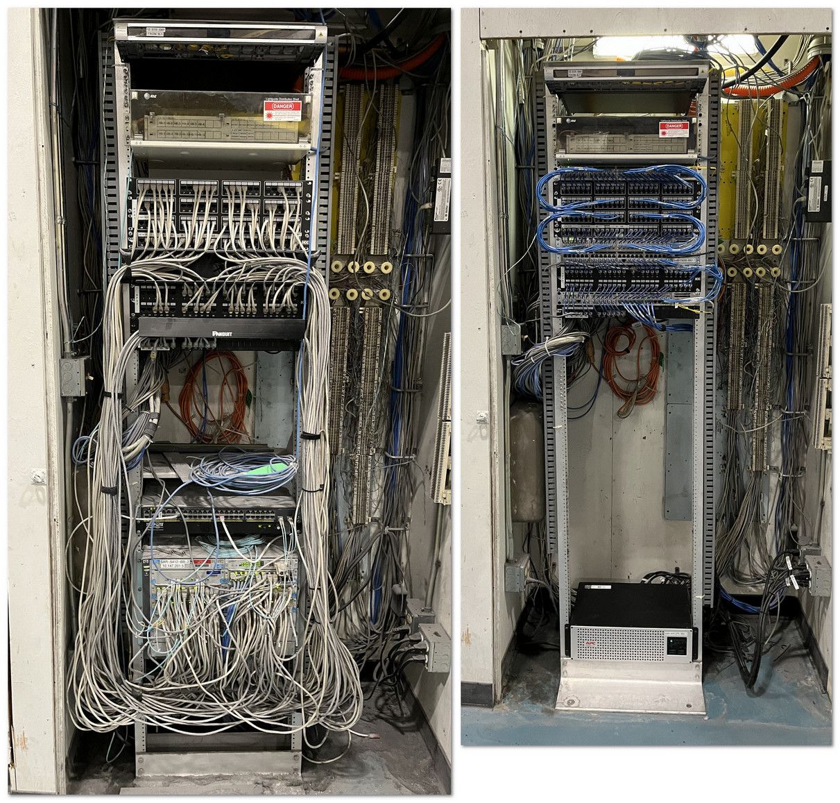 Tempe Network Rack Cleanup & Cable Management